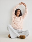 Zest Lounge Loop Back Crew Neck Sweatshirt, Rosewater product photo View 05 S