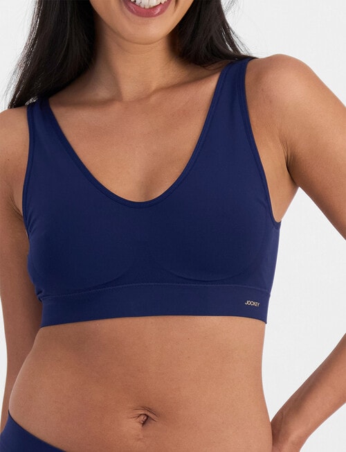 Jockey Woman Skimmies Smooth Crop Bra, Dark Sapphire product photo