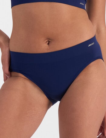 Jockey Woman Skimmies Smooth Hi Cut Brief, Dark Sapphire product photo