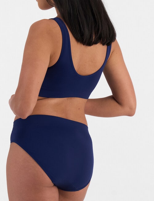 Jockey Woman Skimmies Smooth Hi Cut Brief, Dark Sapphire product photo View 03 L