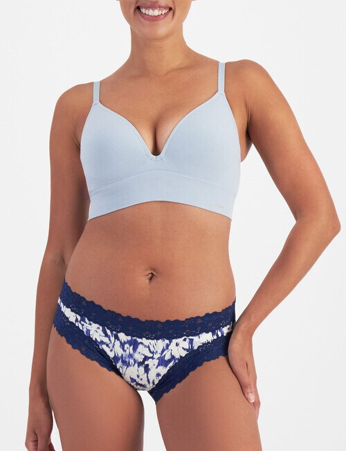 Jockey Woman Parisienne Cotton Bikini Brief, 2-Pack, Brushstrokes product photo View 03 L