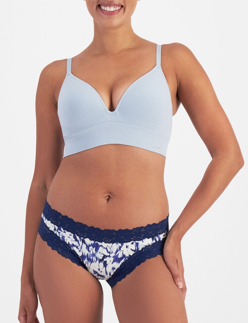 Jockey Woman Parisienne Cotton Bikini Brief, 2-Pack, Brushstrokes product photo View 03 L