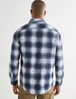 Gasoline Rider Check Long Sleeve Shirt, Navy product photo View 02 S