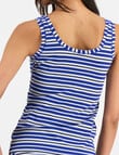 Jockey Woman Comfort Classic Cotton Cami, Milan Stripe & Sapphire product photo View 03 S