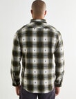 Gasoline Rider Check Long Sleeve Shirt, Khaki product photo View 02 S