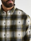 Gasoline Rider Check Long Sleeve Shirt, Khaki product photo View 04 S
