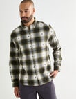 Gasoline Rider Check Long Sleeve Shirt, Khaki product photo View 05 S
