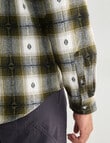 Gasoline Rider Check Long Sleeve Shirt, Khaki product photo View 06 S