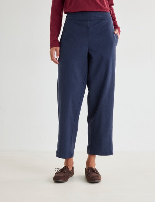 Zest Barrel Leg Pant, Navy product photo