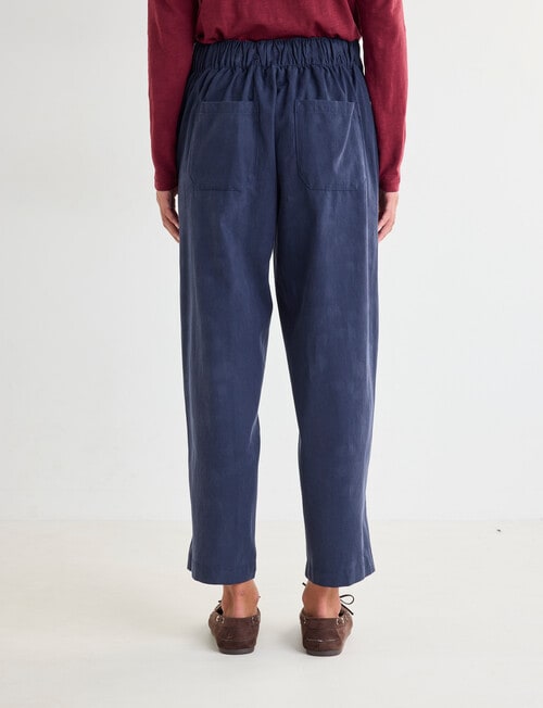 Zest Barrel Leg Pant, Navy product photo View 02 L