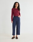 Zest Barrel Leg Pant, Navy product photo View 03 S