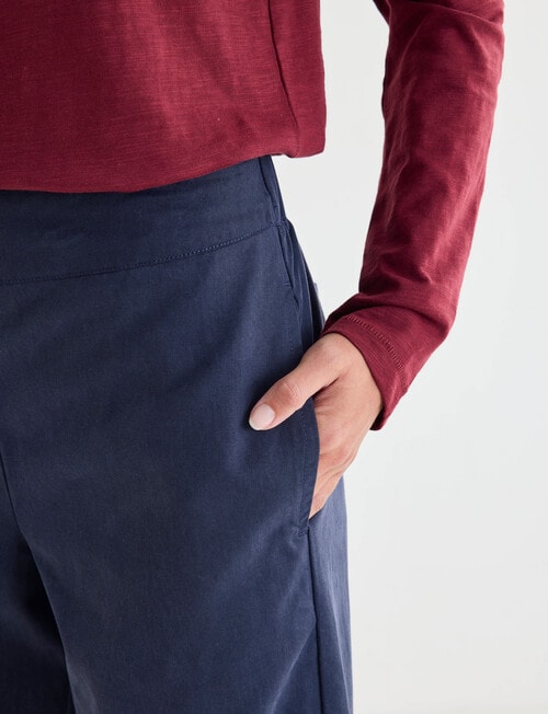 Zest Barrel Leg Pant, Navy product photo View 04 L