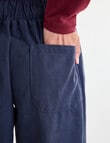 Zest Barrel Leg Pant, Navy product photo View 05 S
