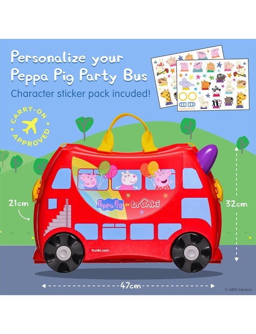 Trunki Peppas Party Bus Suitcase, TR-T0641 product photo View 05 L