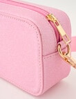 Mac & Ellie Glitter Cross Body Bag, Baby Pink product photo View 05 S