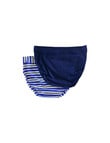 Jockey Woman Comfort Classic Cotton Bikini Brief, 2-Pack, Stripe & Sapphire product photo View 02 S