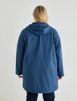 Studio Curve Longline Shower Resistant Jacket, Dusk product photo View 02 S