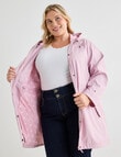 Studio Curve Longline Shower Resistant Jacket, Blush product photo