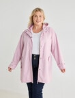 Studio Curve Longline Shower Resistant Jacket, Blush product photo View 04 S
