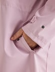 Studio Curve Longline Shower Resistant Jacket, Blush product photo View 05 S