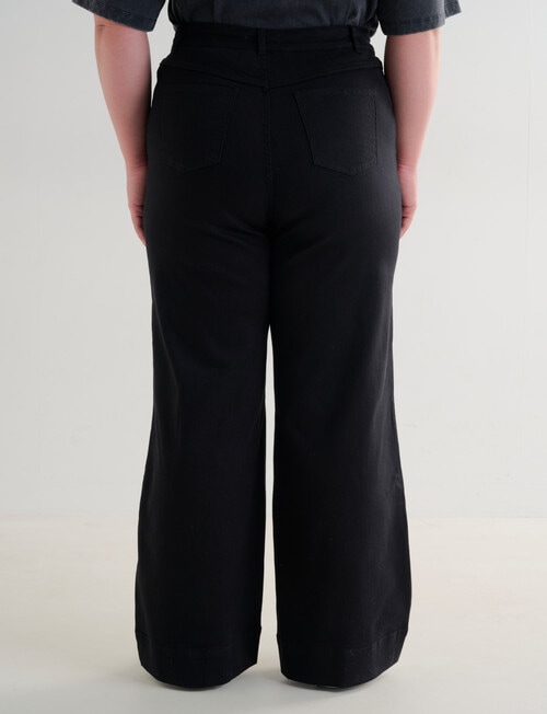 Denim Republic Curve Welt Pocket Jean, Black product photo View 02 L