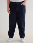 Denim Republic Curve Barrel Leg Jean, Rinse Wash product photo