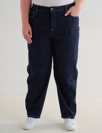 Denim Republic Curve Barrel Leg Jean, Rinse Wash product photo