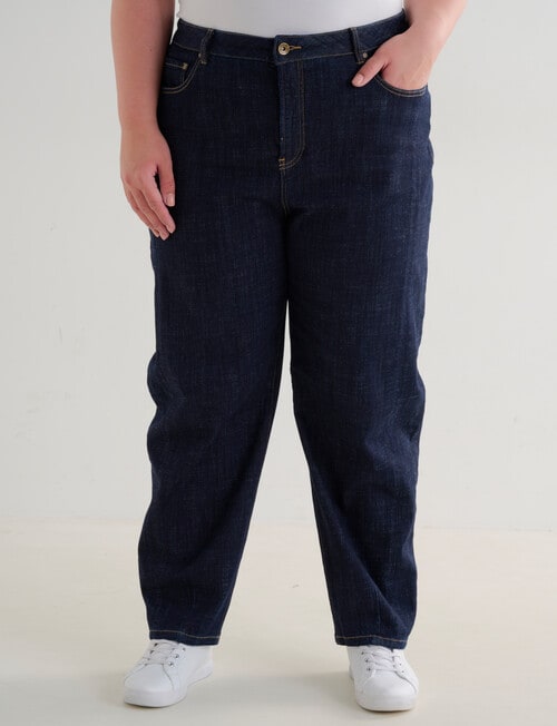 Denim Republic Curve Barrel Leg Jean, Rinse Wash product photo