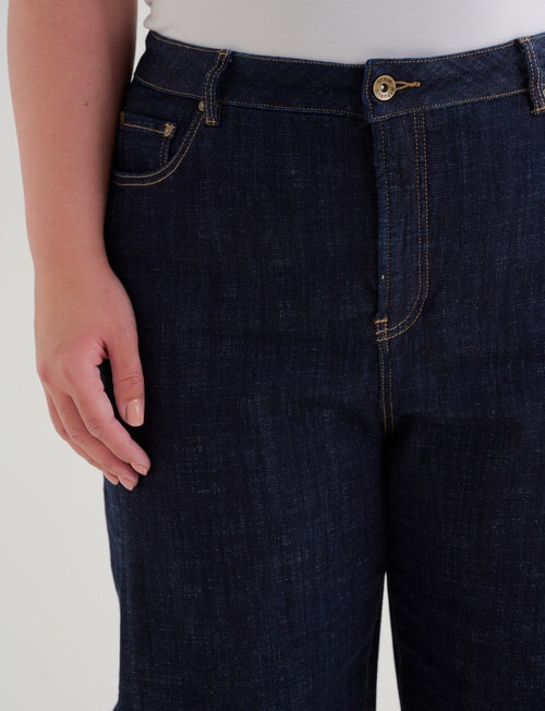 Denim Republic Curve Barrel Leg Jean, Rinse Wash product photo View 04 L