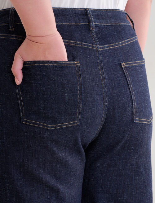 Denim Republic Curve Barrel Leg Jean, Rinse Wash product photo View 05 L
