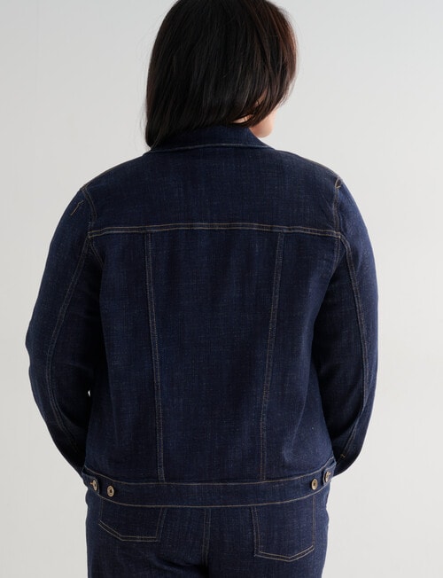 Denim Republic Curve Denim Jacket, Rinse Wash product photo View 02 L