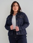 Denim Republic Curve Denim Jacket, Rinse Wash product photo View 09 S