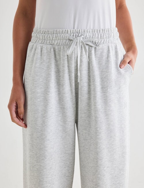 Zest Lounge Loop Back Wide Leg Pant, Silver Melange product photo View 04 L