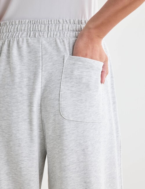 Zest Lounge Loop Back Wide Leg Pant, Silver Melange product photo View 05 L