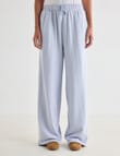 Zest Lounge Loop Back Wide Leg Pant, Grey Dawn product photo View 03 S