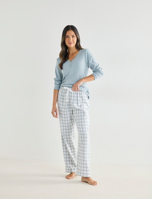 Whistle Sleep Henley Top, Mint product photo View 03 L