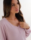 Whistle Sleep Henley, Soft Pink product photo View 04 S
