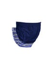Jockey Woman Comfort Classic Cotton Hi Cut Brief, 2-Pack, Stripe & Sapphire product photo View 02 S