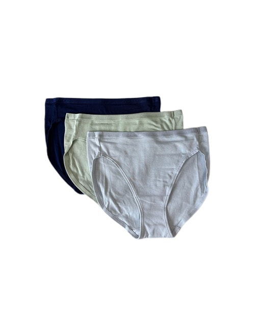 Jockey Woman Everyday Value Hi-Cut Brief, 3-Pack, Sapphire product photo