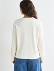 Mineral Alba Long Sleeve Tee, Ivory product photo View 02 S