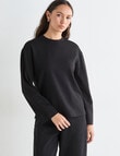 Mineral Alba Long Sleeve Tee, Black product photo