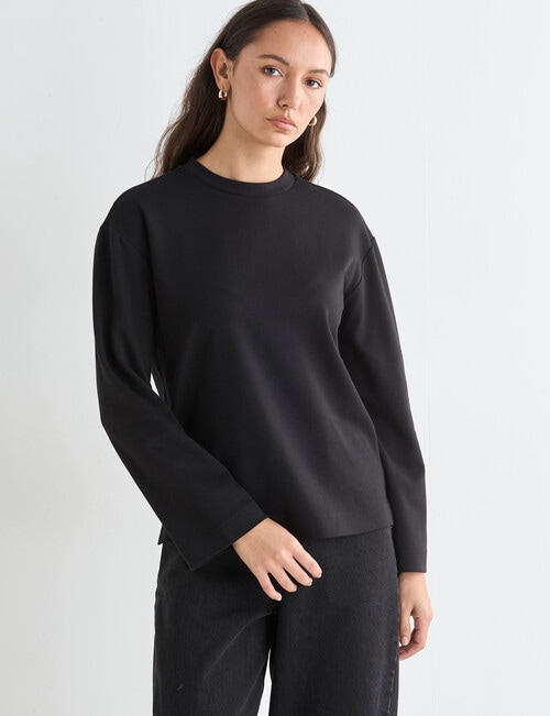 Mineral Alba Long Sleeve Tee, Black product photo