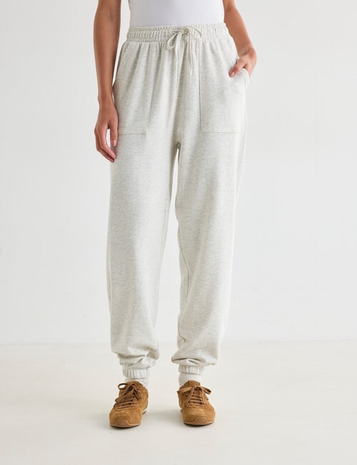 Zest Lounge Loop Back Jogger, Oat Melange product photo