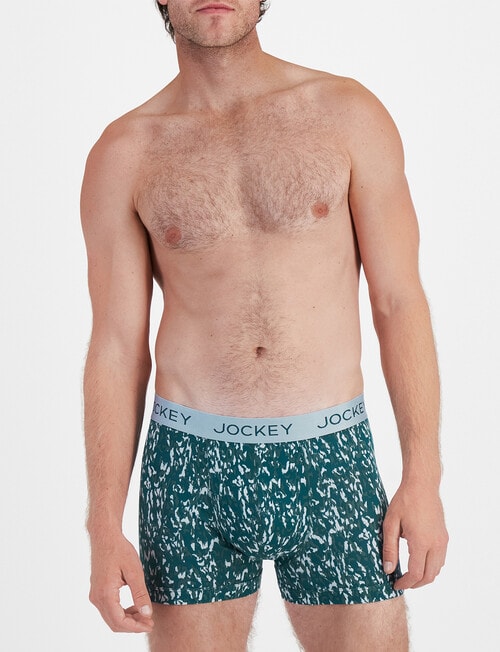 Jockey No Ride Up Cotton Print Trunk, Pine Camo product photo