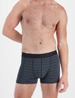 Jockey No Ride Up Cotton Stripe Trunk, 2-Pack, Eclipse Stripe, Twilight Moss product photo View 04 S