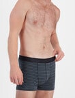 Jockey No Ride Up Cotton Stripe Trunk, 2-Pack, Eclipse Stripe, Twilight Moss product photo View 05 S