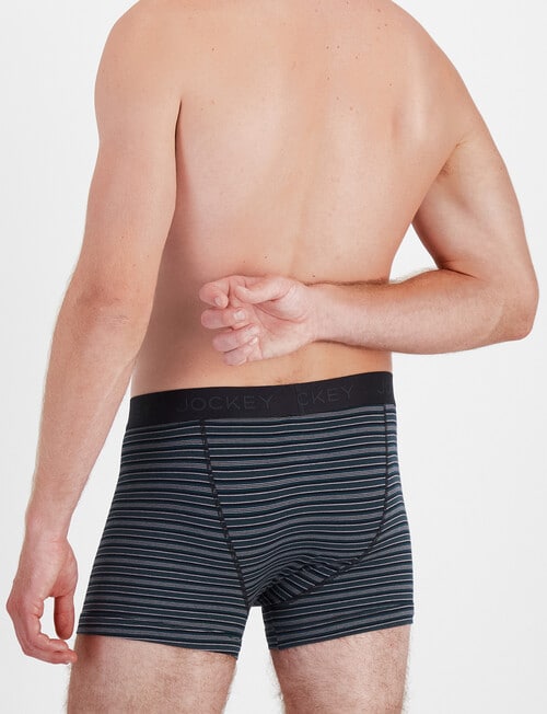 Jockey No Ride Up Cotton Stripe Trunk, 2-Pack, Eclipse Stripe, Twilight Moss product photo View 06 L