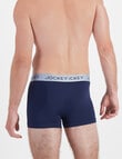 Jockey No Ride Up Cotton Stripe Trunk, 2-Pack, Eclipse Stripe & James Dean Navy product photo View 06 S