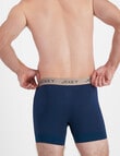 Jockey No Ride Up Cotton Grip Trunk, James Dean Navy product photo View 03 S