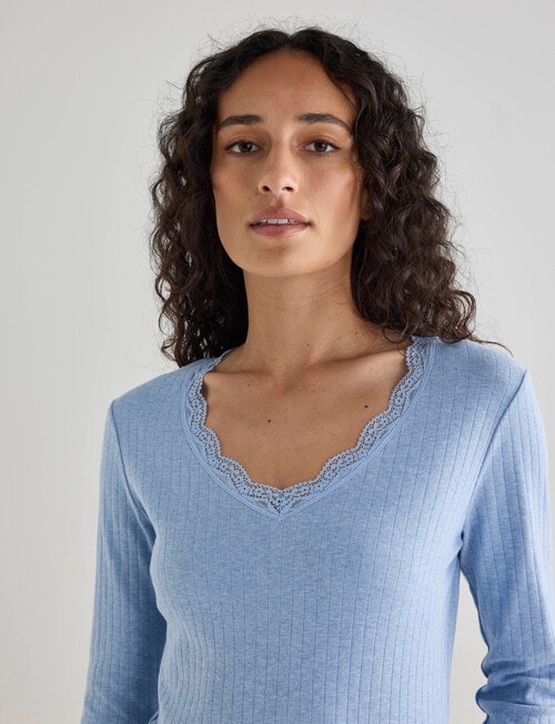 Zest Sleep Long Sleeve Top, Blue Marle product photo View 04 L